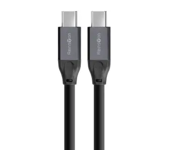 Kabel USB Reinston EKK25 USB-C do USB-C 100W 4K 60Hz 2m Czarny