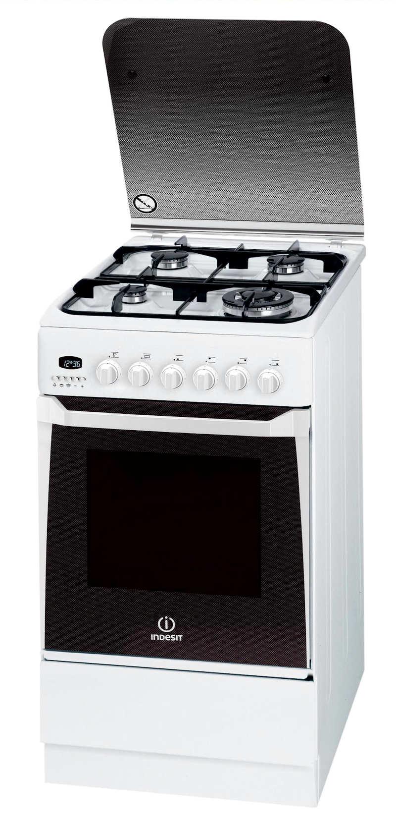 Kuchnia gazowo-elektryczna Indesit KN3T760SA(W)