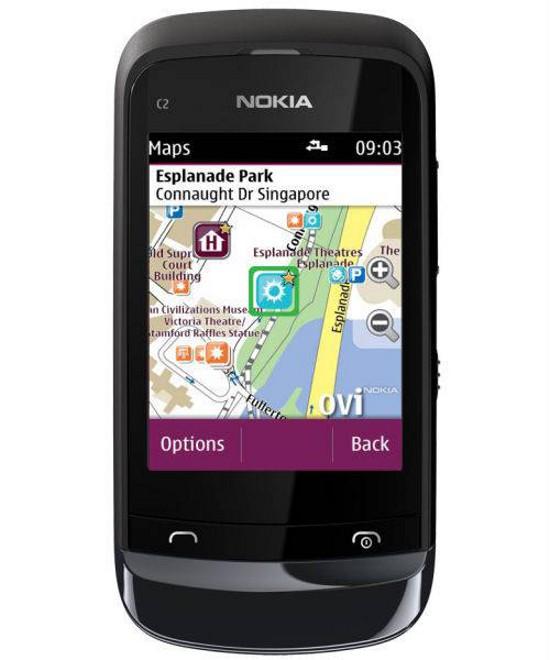 Nokia C2-02 (czarny chrom)
