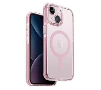 Etui UNIQ Maglick Charging do iPhone 15 Plus Różowy
