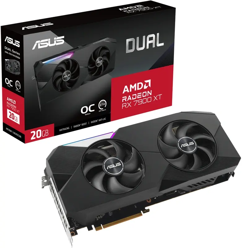 Karta graficzna ASUS Dual Radeon RX 7900 XT OC Edition 20GB GDDR6 320bit FSR