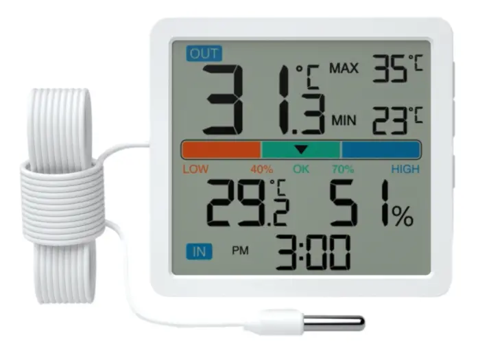 Termometr i higrometr Manta MTO002W