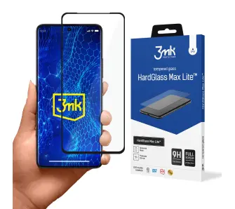 Szkło hartowane 3mk Hardglass Max Lite Black do Redmi Note 13 Pro+