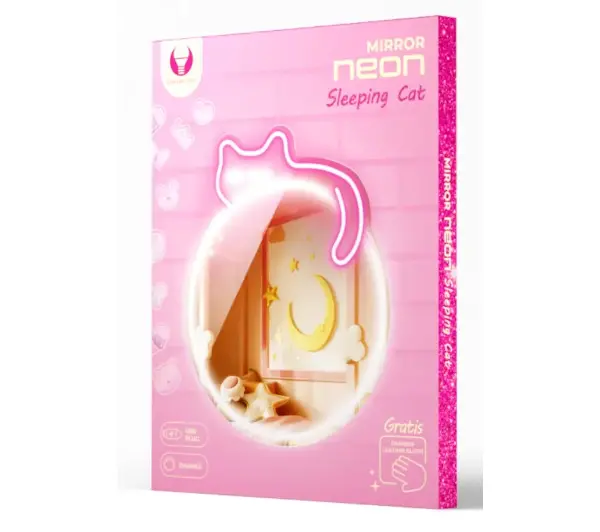 Forever Mirror LED Śpiący kot FMNE03 33lm