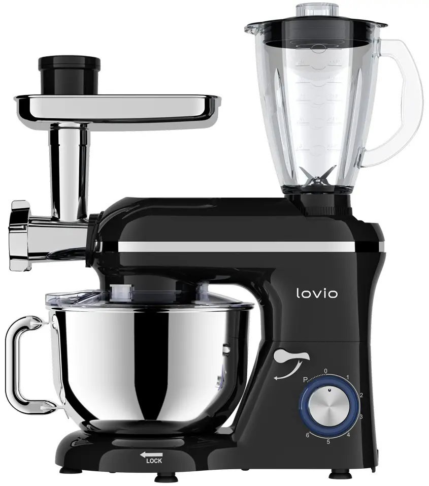фото Міксер планетарний Lovio Home ChefAssistant Plus LVSTM02PBK