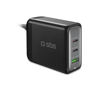 Ładowarka sieciowa SBS GaN Station GaN 2xUSB-C 1xUSB-A 100W Czarny