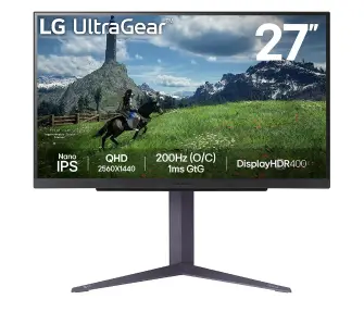 Monitor LG UltraGear 27GS85Q-B 27" 2K Nano IPS 180Hz (O/C 200Hz) 1ms Gamingowy