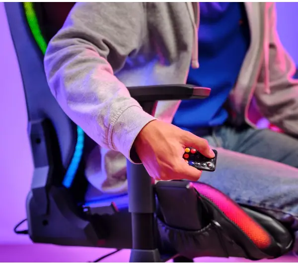 Trust GXT 719 Ruya RGB Gamingowy do 150kg Skóra ECO Czarny - Kup na Raty - RRSO 0%