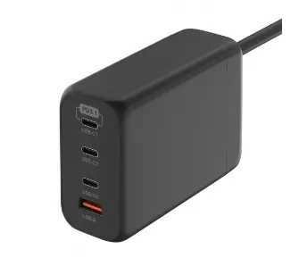 Ładowarka sieciowa Newell GaN 240W EU 3xUSB-C USB-A Czarny