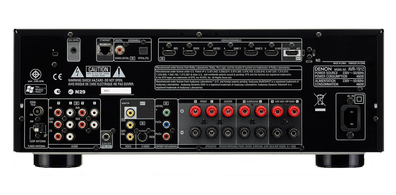 Amplituner Denon AVR-1912 (czarny) - Opinie, Cena - RTV EURO AGD
