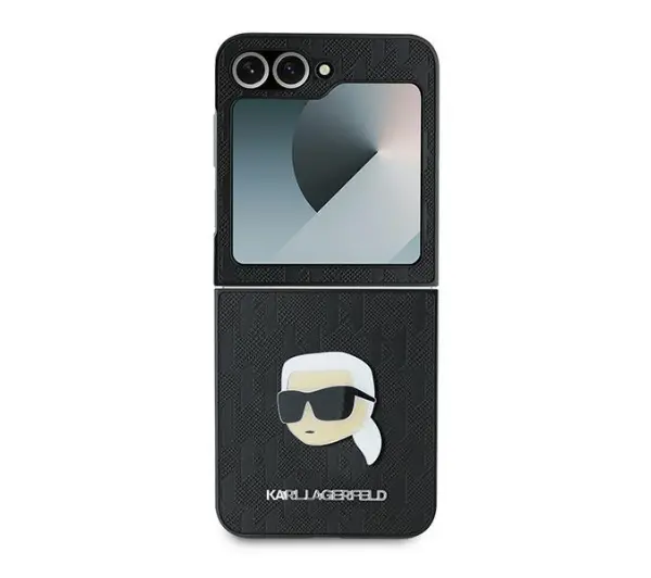 Karl Lagerfeld Saff Monogram do Z Flip 6 Czarny