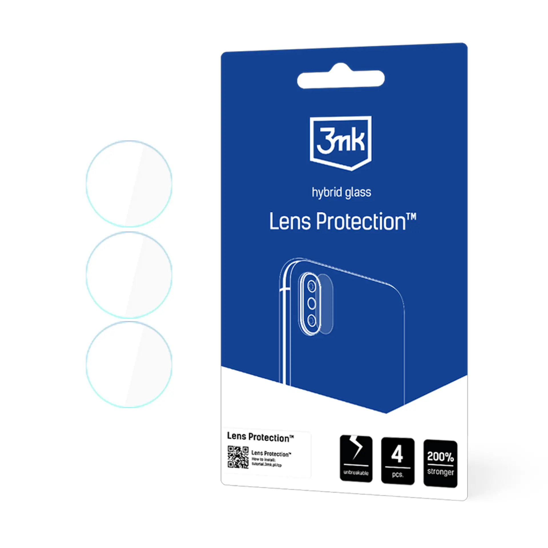 Szkło hybrydowe 3mk Lens Protection do Samsung Galaxy S24 Fe