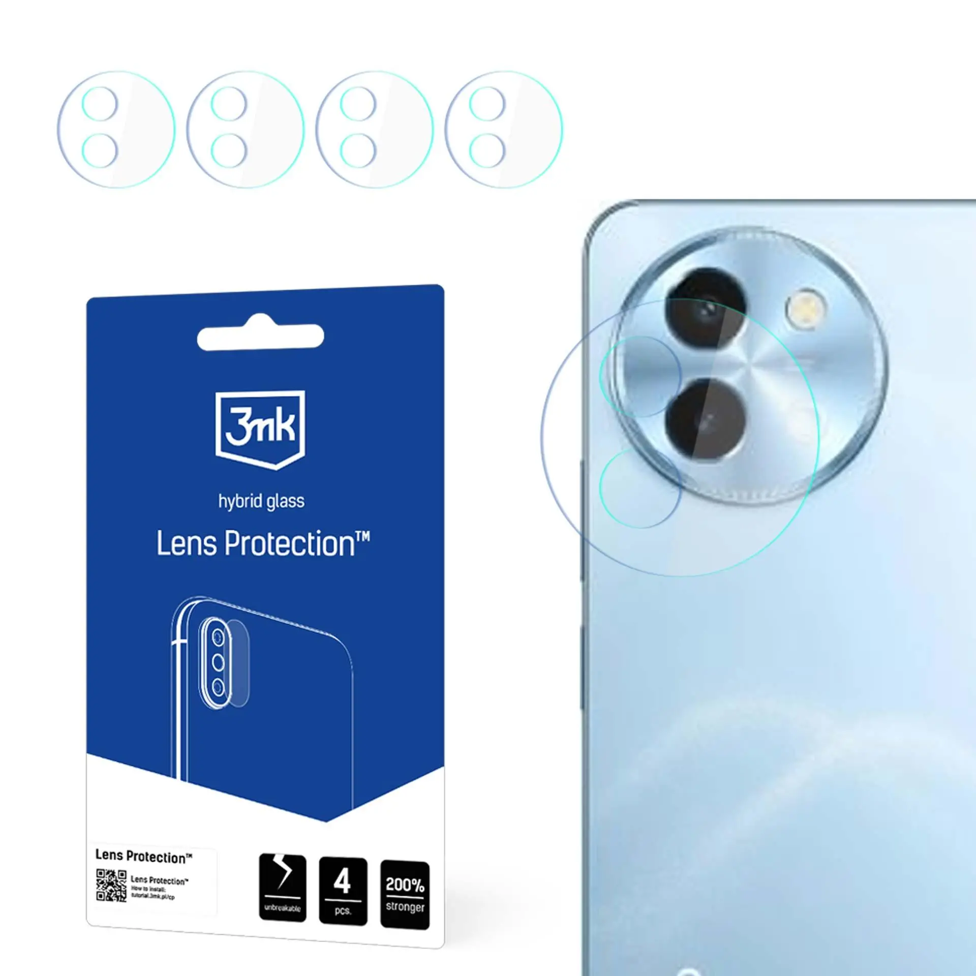 Szkło hybrydowe 3mk Lens Protection do Vivo Y58