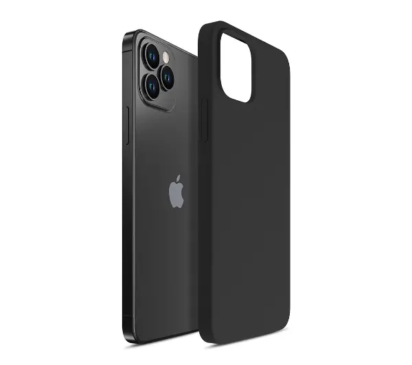 3mk Silicone Case do iPhone 12 Pro Max Czarny
