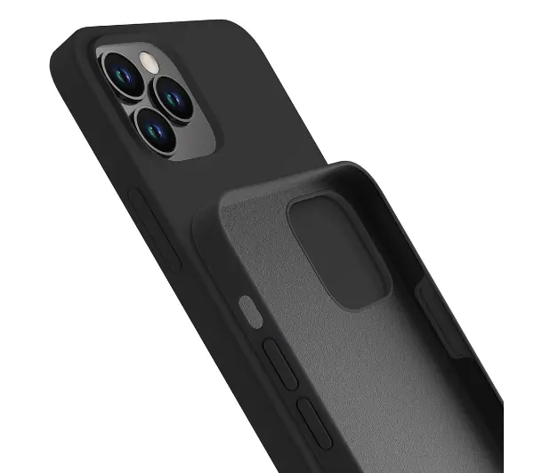3mk Silicone Case do iPhone 12 Pro Max Czarny