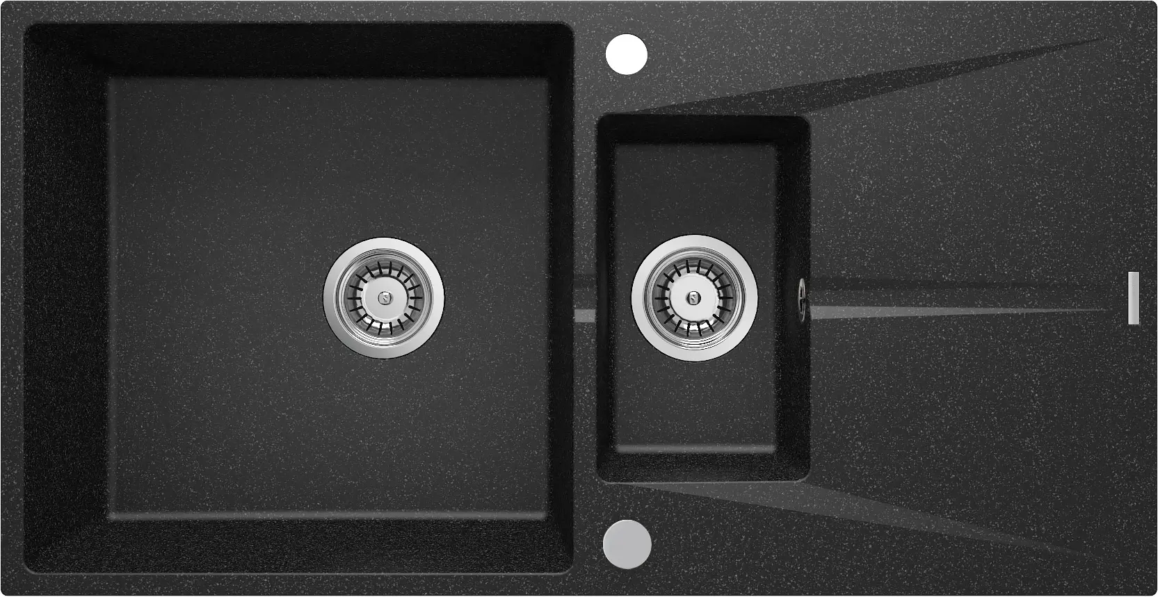 Zlewozmywak Deante Corio ZRC_2513 Granitowy Grafit mat