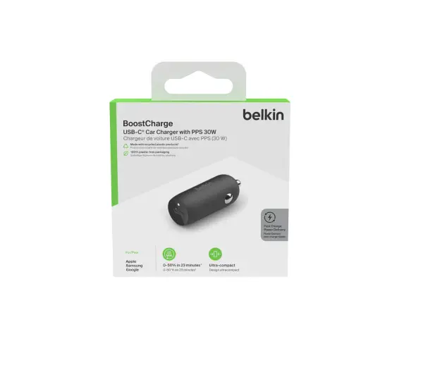 Belkin Boost Charge 30W USB-C PD PPS Czarny