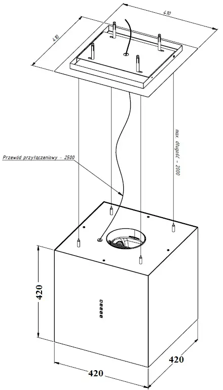 фото Витяжка декоративна Akpo WK-9 Inez Black