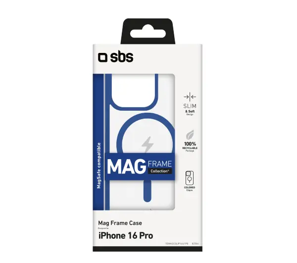 SBS Mag Frame TEMAGCOLIP1661PB do iPhone 16 Pro Niebieski