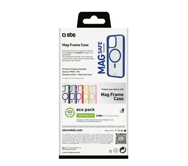 SBS Mag Frame TEMAGCOLIP1661PB do iPhone 16 Pro Niebieski