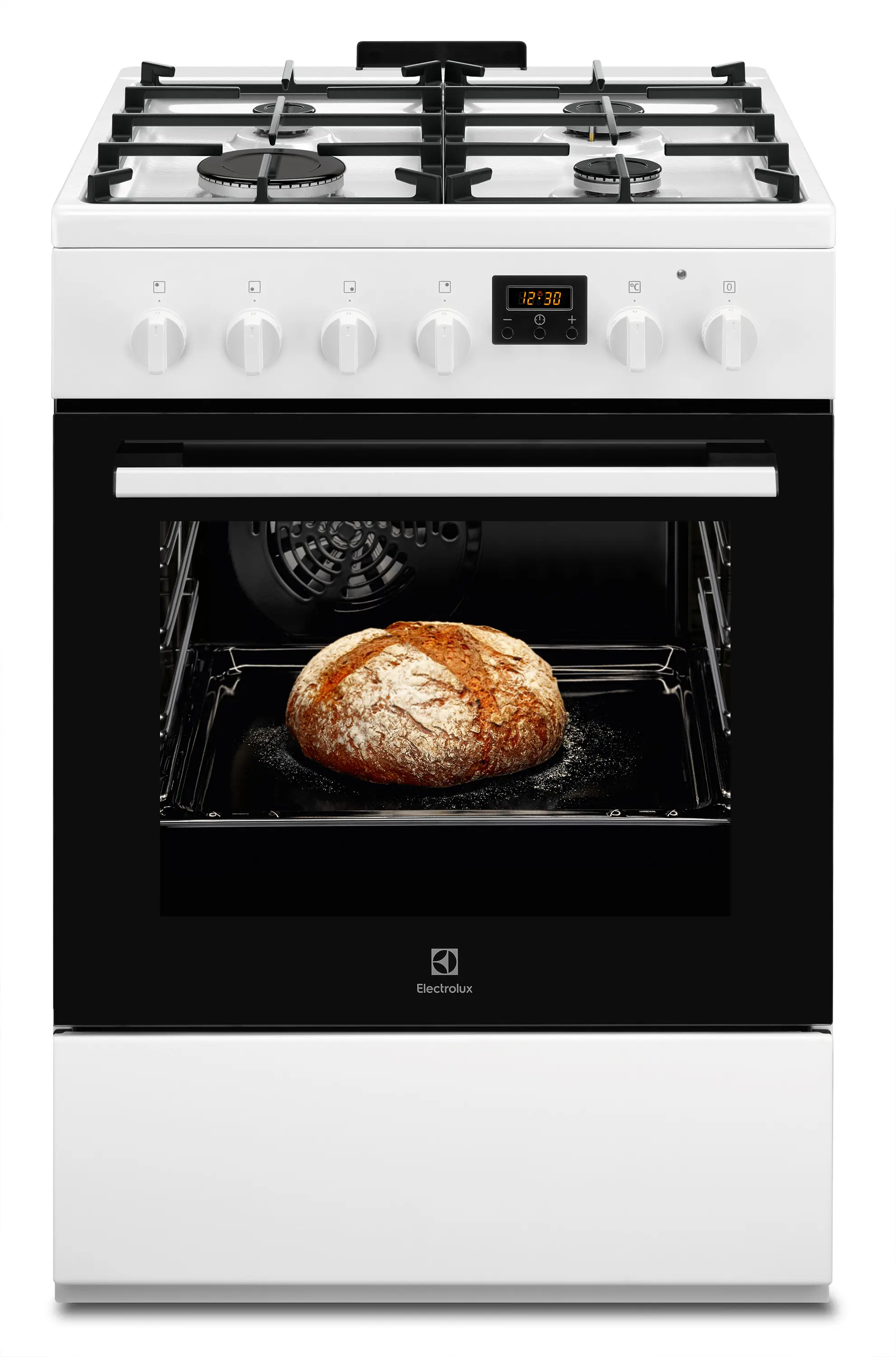 Kuchnia gazowo-elektryczna Electrolux 500 LKK640221W Termoobieg
