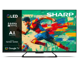 Telewizor Sharp 43GR8765E 43" QLED 4K 144Hz Google TV Dolby Vision Dolby Atmos DTS X HDMI 2.1 DVB-T2