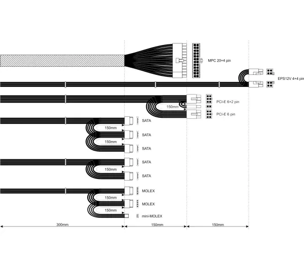 Akyga Black Edition AK-B1-700BE 700W Czarny