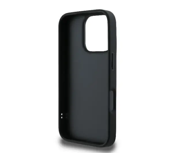 Guess Quilted Metal Logo do iPhone 16 Pro Czarny