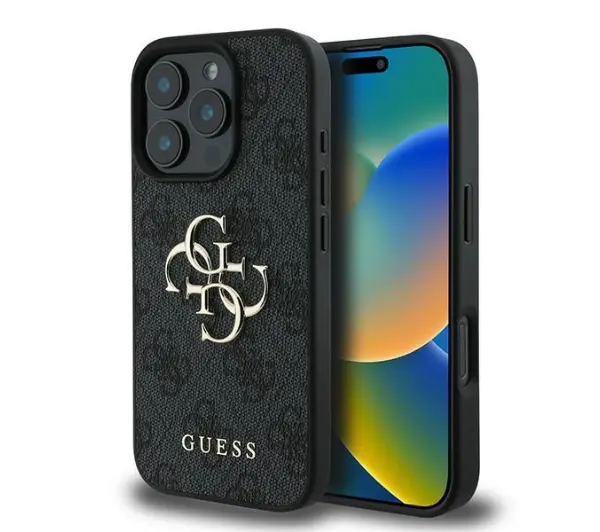 Guess hardcase 4G Big Logo do iPhone 16 Pro Czarny