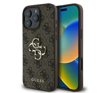 Etui Guess hardcase 4G Big Logo do iPhone 16 Pro Max Brązowy