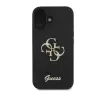 Etui Guess Fixed Glitter Big 4G do iPhone 16 Czarny