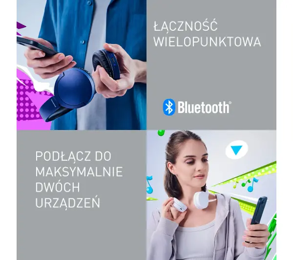 Panasonic RB-HF630BE-K Nauszne Bluetooth 5.3 Czarny