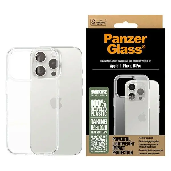 Etui PanzerGlass HardCase do iPhone 16 Pro Przezroczysty
