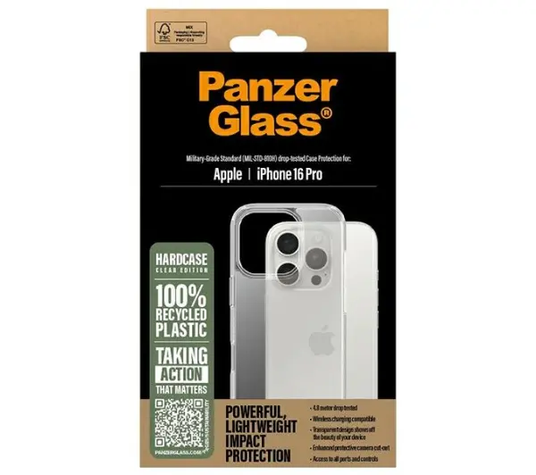 PanzerGlass HardCase do iPhone 16 Pro Przezroczysty