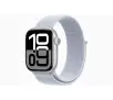 Smartwatch Apple Series 10 GPS koperta 42mm aluminium srebrny opaska sportowa błękitny obłok