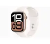 Smartwatch Apple Watch Series 10 GPS  46mm aluminium różowe złoto pasek sportowy w kolorze łagodnego różu S/M