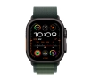 Apple Watch Ultra 2 GPS + Cellular Koperta z tytanu Czarna 49mm Opaska Alpine Ciemnozielona Rozmiar M