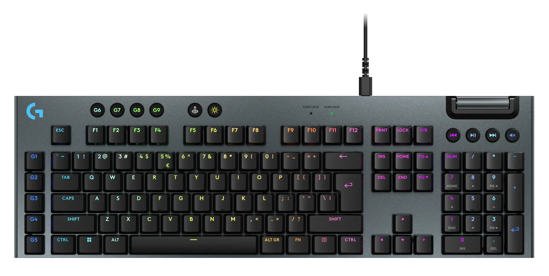 Klawiatura mechaniczna Logitech G915 X Low Profile Czarny