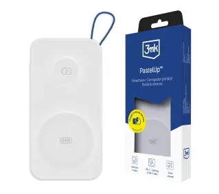 3mk PasteUP 10000mAh 22,5W MagSafe Qi Biały