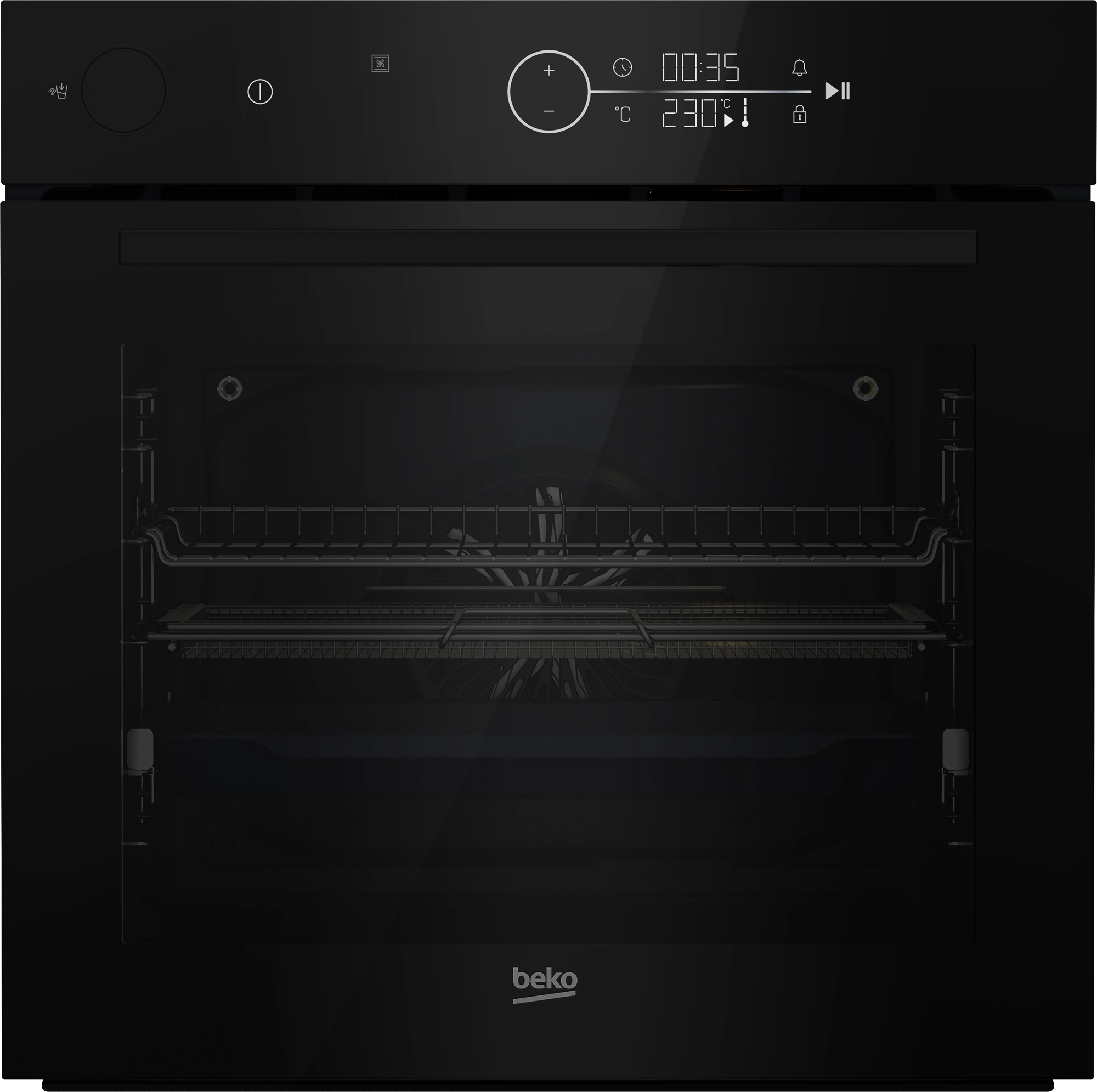 Piekarnik elektryczny parowy Beko bPro500 BCBISA17400KSBMPS SteamAid Termoobieg AirFry Czarne szkło