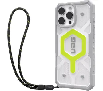 Etui UAG Bundle Pathfinder Clear Case Magsafe do iPhone 16 Pro Max Active Neon + smycz