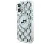 Etui Karl Lagerfeld IML Monogram Karl&Choupette Head MagSafe do iPhone 16 Przezroczysty