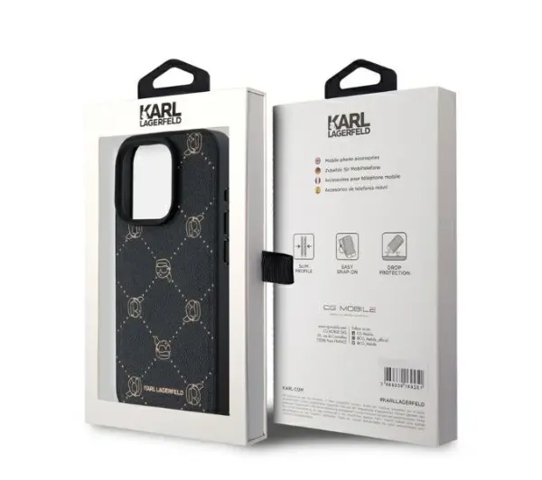 Karl Lagerfeld Magsafe Karl Head do iPhone 15 Pro Max Czarny