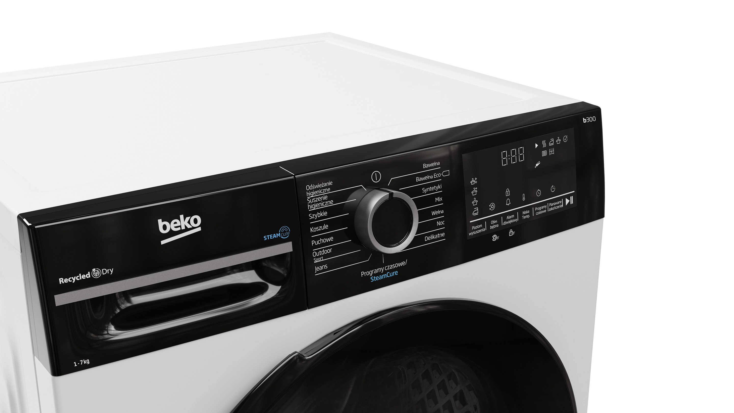 Suszarka Beko b300 BM3T47249WBDC SteamCure Slim 47cm 7kg