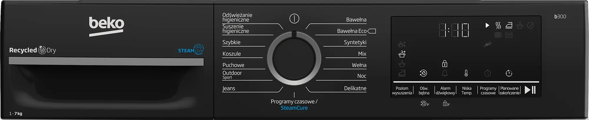 Suszarka Beko b300 BM3T47249WBDC SteamCure Slim 47cm 7kg