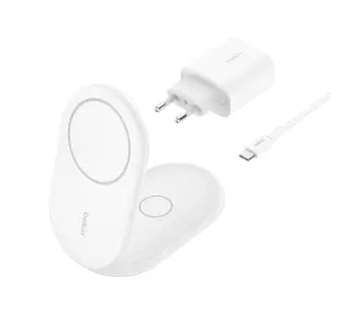Belkin BoostCharge Pro 2w1 15W QI2 Biały