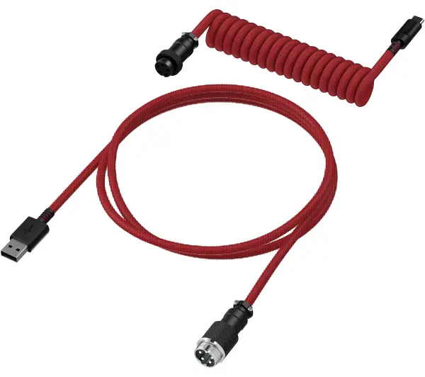 HyperX Spiralny 1,37m Czarno-czerwony