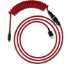 Kabel USB HyperX Spiralny 1,37m Czarno-czerwony