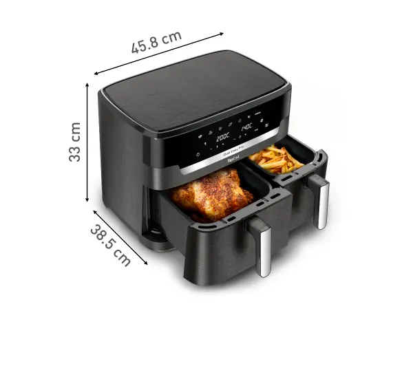 Tefal Dual Easy Fry EY942HE0 2700W 11l Aplikacja mobilna - Kup na Raty - RRSO 0%