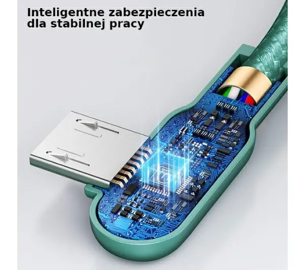 USAMS USB do microUSB 2A 1,2m Zielony